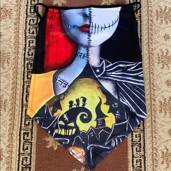 Nightmare Before Christmas Jack Sally face mask - Picture 2 of 7
